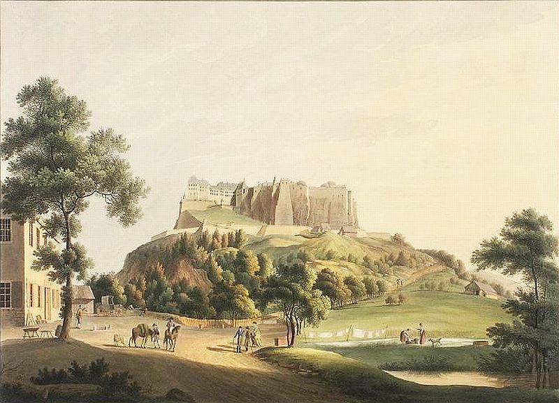 pevnost Königstein v roce 1830
